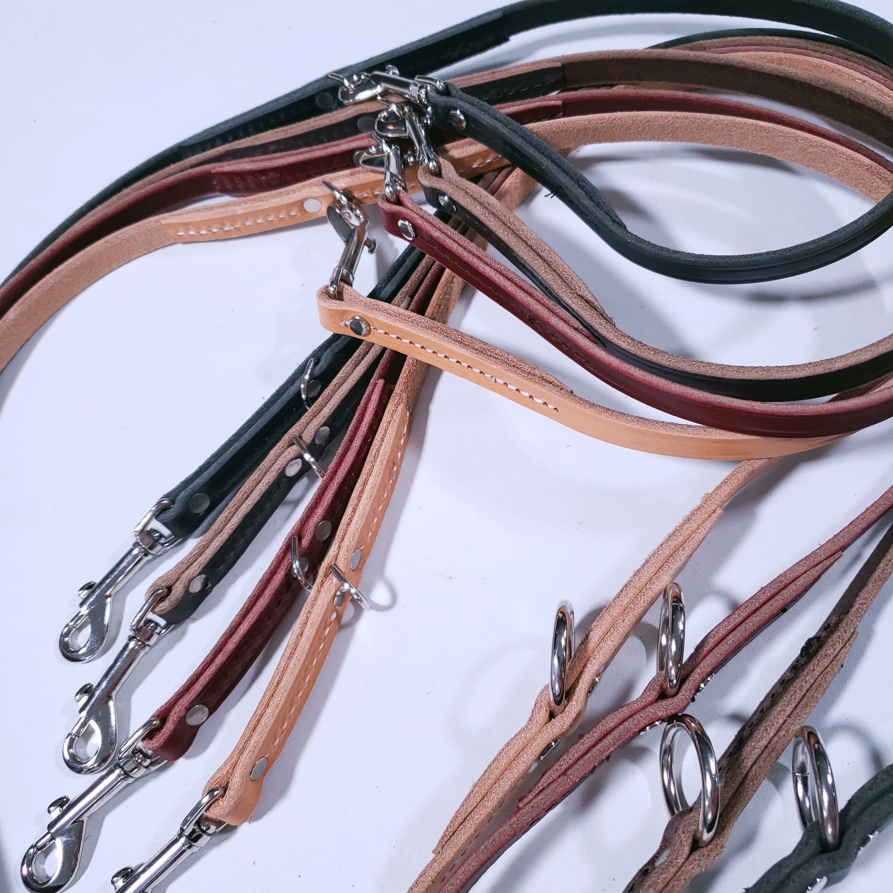 7' Leather Multi-purpose Leash – Bridgeport K9 Equipment