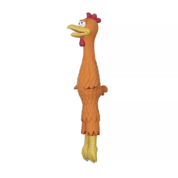Rascals 15" Latex Orange Rooster Dog Toy