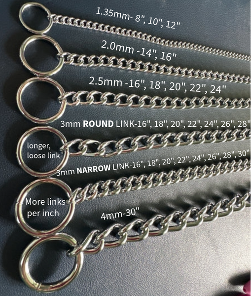 **Herm Sprenger Chain Training Collar- Round Link or Narrow link**