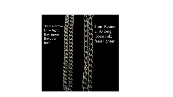 **Herm Sprenger Chain Training Collar- Round Link or Narrow link**