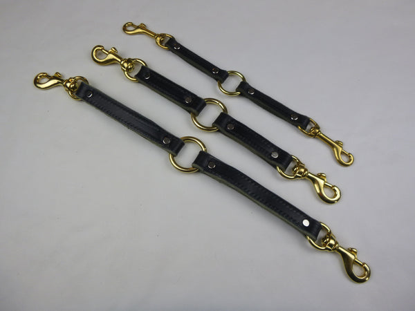 3/4" x 16", 3/4" x 12" and 1/2" x 12" Leather working brace size availability in black.